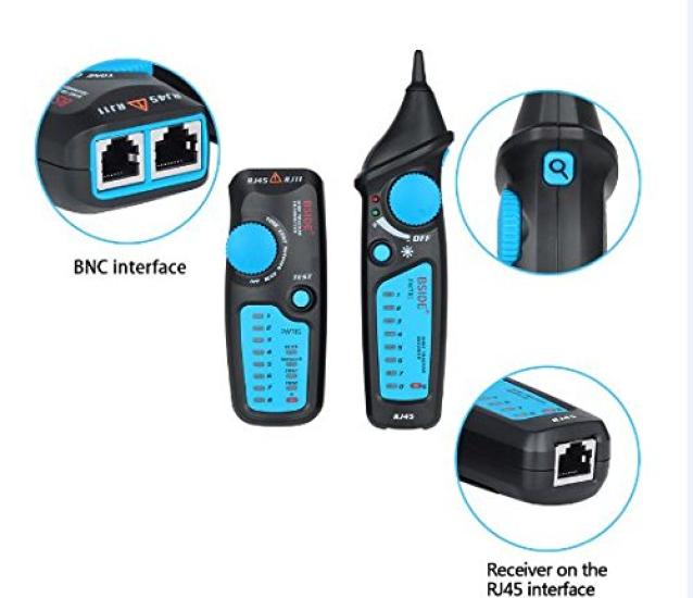 BSIDE RJ45 Тестер кабеля локальной сети RJ11 Модульный телефонный провод Тестер короткого замыкания электрического провода FWT81 Японский [Подлинный продукт]
