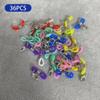36 Eyeglasses Chain Ends Anti Slip Silicone Connector Holder Retainer for Eyeglass Necklace Chain,