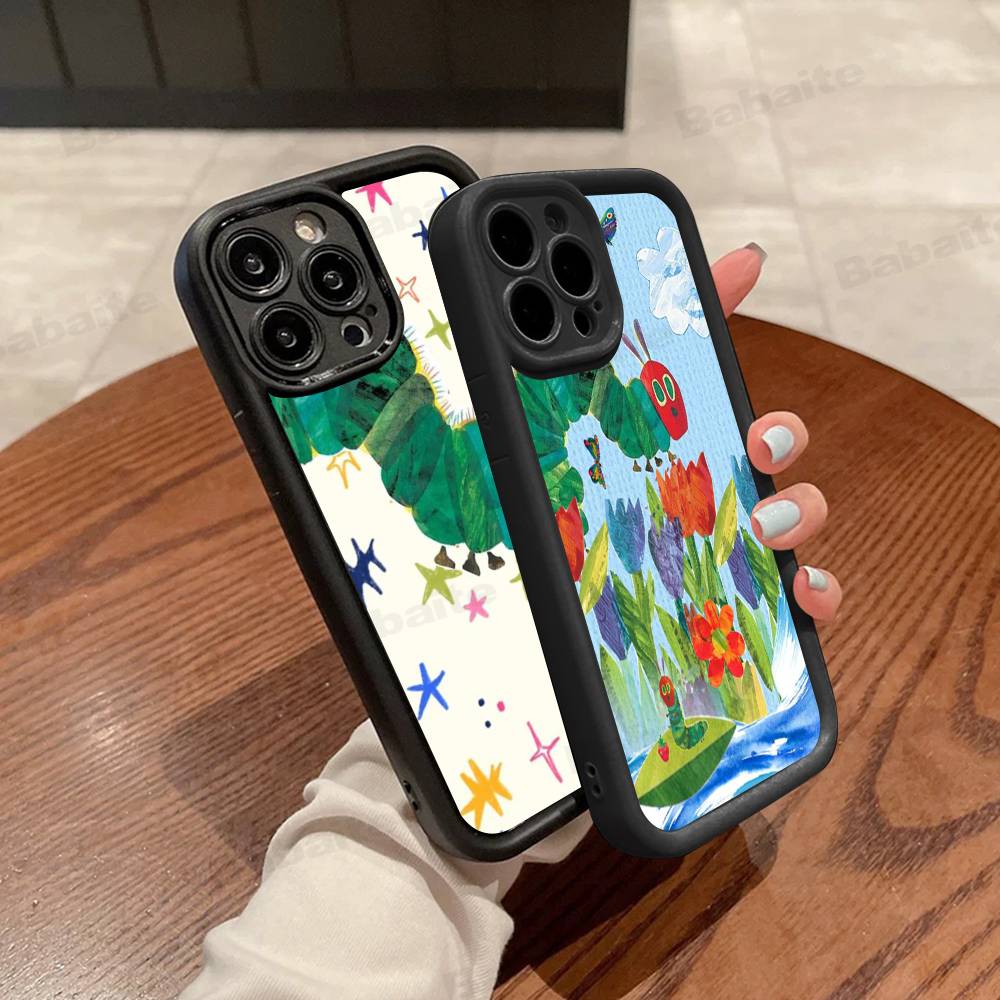 Чехол для телефона 'Очень голодная гусеница' для IPhone 17 16 15 14 Plus 13 12 11 Pro Max Силиконовый чехол
