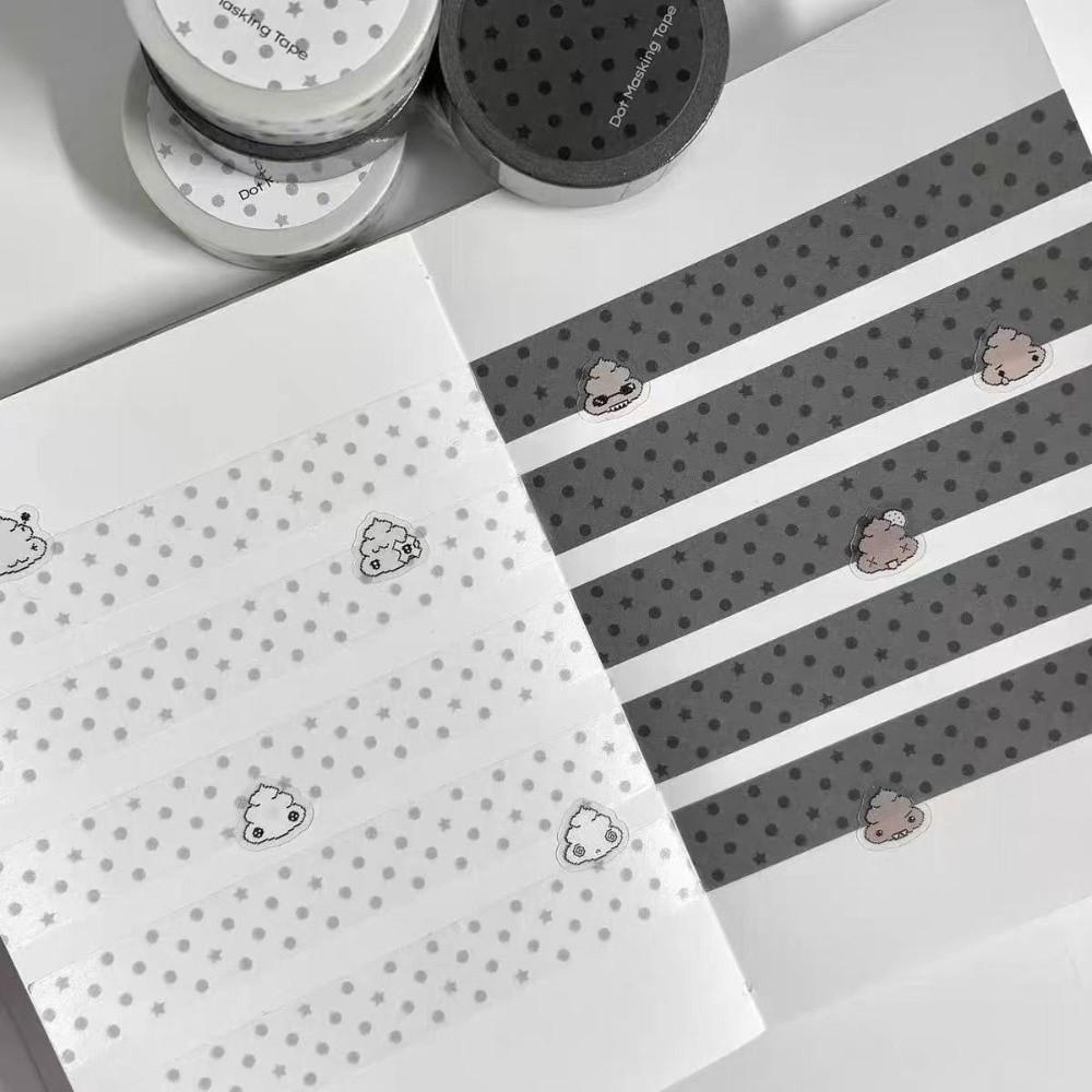 Colored Paper Tape Set Wings Pentagram Hand Account Tape New Stationery Stickers For Scrapbook