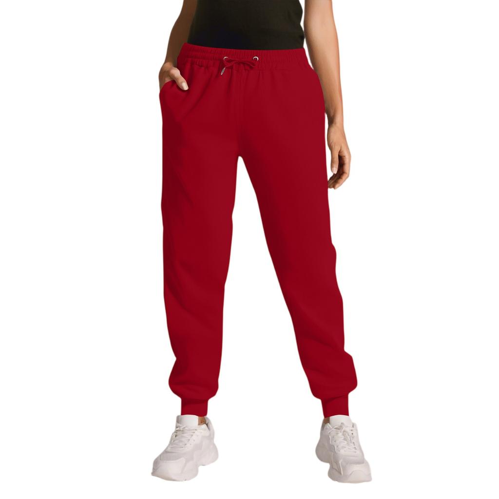 Cargo Sweatpants For Women Sport Solid Color Drawstring Pocket Casual Sweatpants Pants
