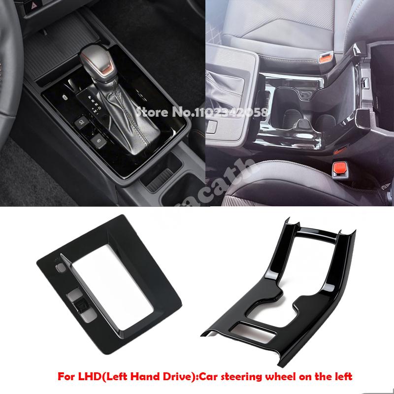 LHD RHD Для Toyota Corolla Cross 2025 2026 Черный ABS Накладка на крышку переднего отсека для хранения и подстаканника центральной консоли