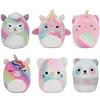 Squishville Mini Plush Rainbow Dream Squad by Squishmallow, 6 2-inch Rainbow Animals, Irresistible Soft Colorful Plush, Mini Cat, Llama, and Panda