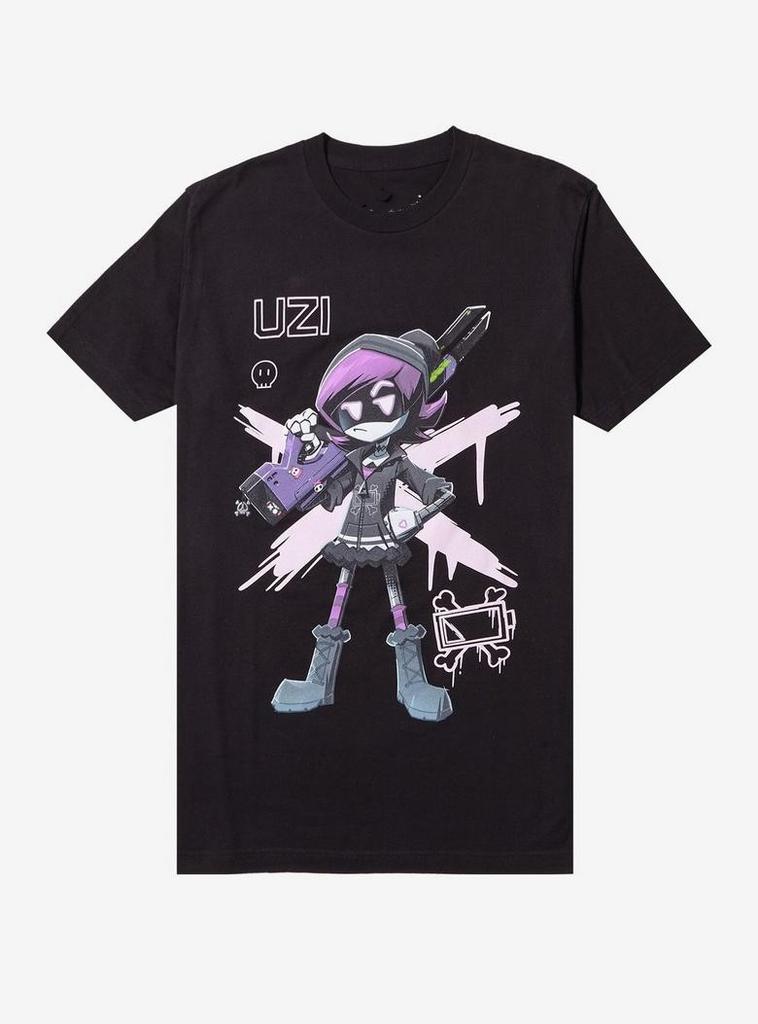 Murder Drones Uzi Heavyweight TShirt Cartoon Retro Punk Cotton Printed Shortsleeved Harajuku Retro Casual Streetwear Unisex