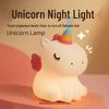 Unicorn Wings Cartoon Silicone Night Light - Creative Bedside Atmosphere Lamp