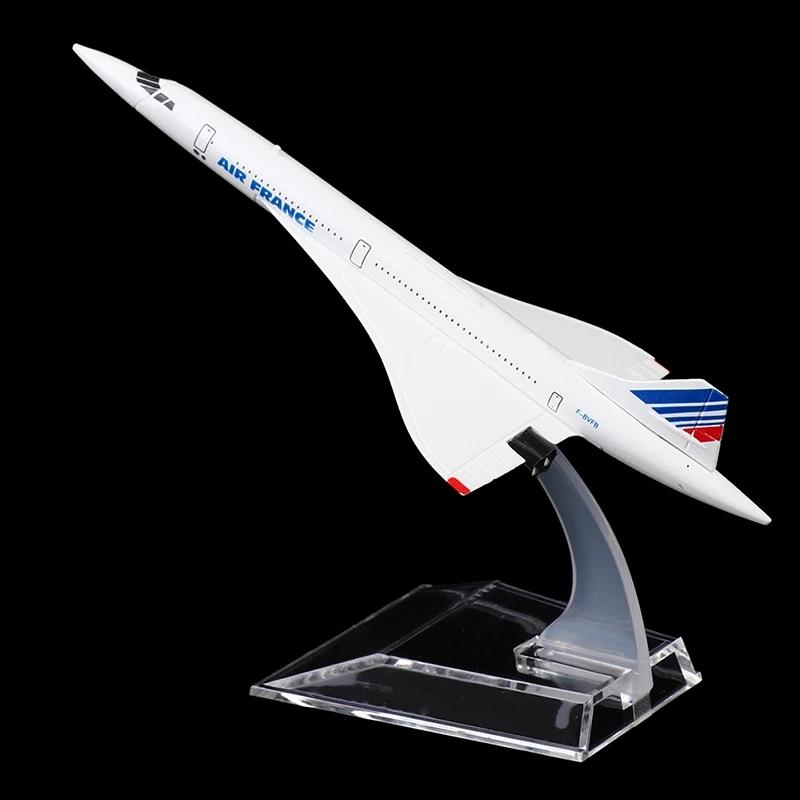 1:Модель самолета Concorde Air France в масштабе 400, модель самолета из сплава с литьем под давлением авиакомпании Франции, игрушки, коллекция, декор для дома, миниатюры