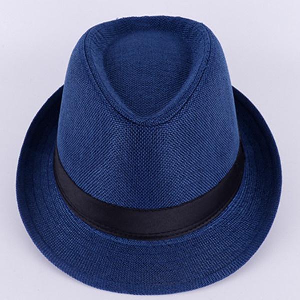 Мужская фетровая шляпа Jazz Cotton and Linen Pure Hat Dad Hat Imp Sun Shield Sun Hat White Hat Свадебные фетровые шляпы