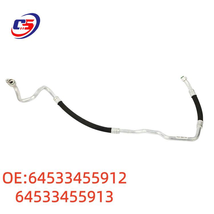 Фитинги трубок кондиционера BMW E83: 64533455912, 64533455913.