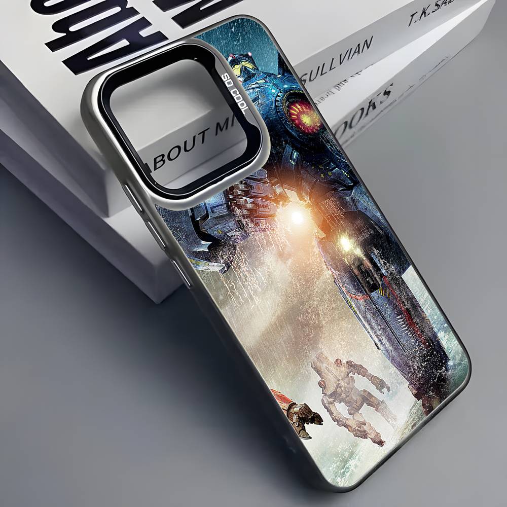 Крутой чехол для телефона P-Pacific R-RimS для iPhone 16 15 14 13 12 11 Pro Max Серый Черный Матовый Лазерный Металлик Аврора Funda