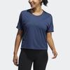 Adidas Спортивная футболка для йоги с коротким рукавом Женские топы Темно-синий GP6792