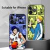 Чехол для телефона K-Kuroko No BasketS Для IPhone 17 16 15 14 13 12 11 Pro Max Plus Mini Черный Матовый Мягкий Чехол Funda