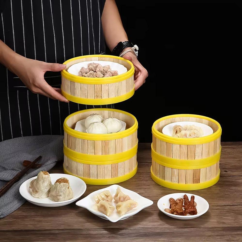 1 шт. Ручная корзина-пароварка с крышкой, пароварка для пельменей, новая кухонная утварь, для приготовления китайской еды