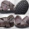 Fashion Men's Sandals 2024 Summer New Hot Selling Waterproof Non-slip Genuine Leather Sandals Soft Sole Slippers Breathable Casual Shoes
