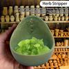 Herb Stripper Bowl Efficient Leaf Removal Tool for Kale Herbs Multipurpose 4-Hole Herb Peeler Kitchen Essential