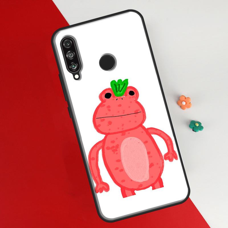 Чехол Cottagecore Fruit Strawberry Frog для Huawei P50 Pro P20 P30 P40 Lite P Smart 2019 Nova 9 5T, чехол для Honor 50 8X 9X