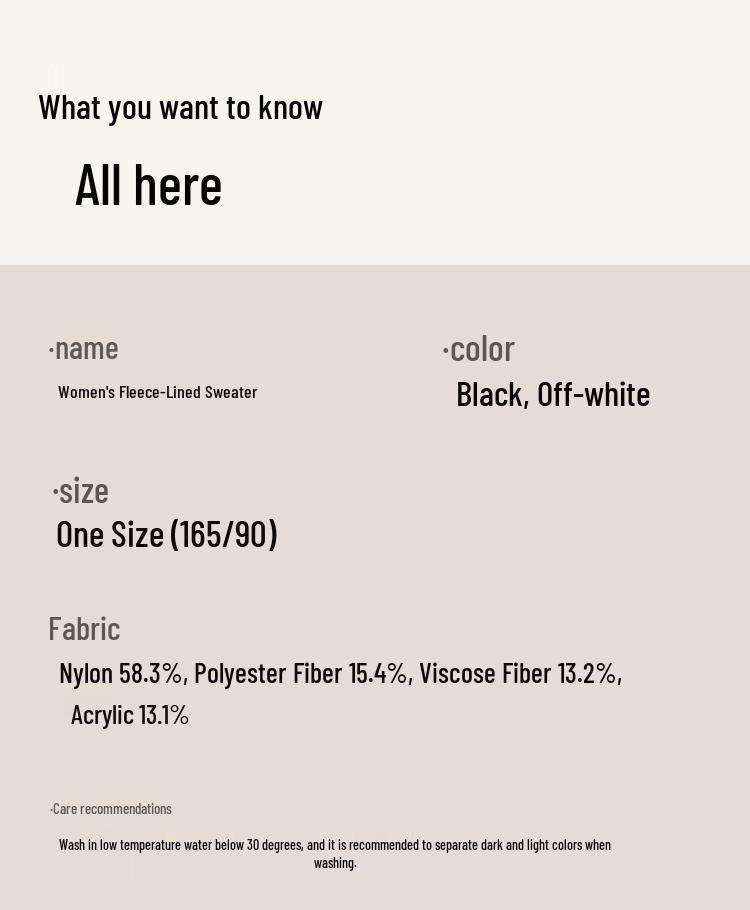 Oudifen Women's Loose Ribbed Thermal High-Neck Sweater