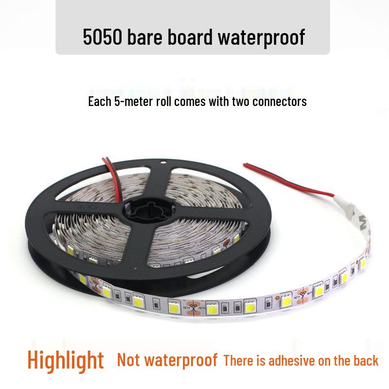 5050/5630 SMD Эпоксидная Водонепроницаемая Гибкая Светодиодная Лента - Высокая Яркость, 5 метров, 12В/24В/36В