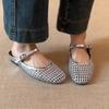 Женские балетки Сандалии Сетчатые Балетные Женские Противоскользящие Дизайнерские Сетчатые Туфли Мэри Джейн