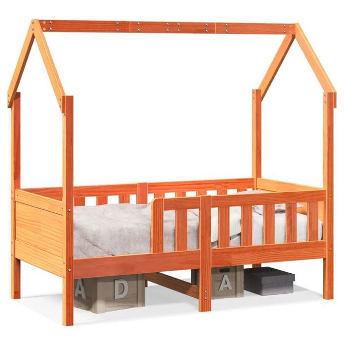 VidaXL Cadre de lit d'enfants forme de maison 70x140cm bois pin massif, cadre de lit en forme de maison, cadre de lit pour 850715