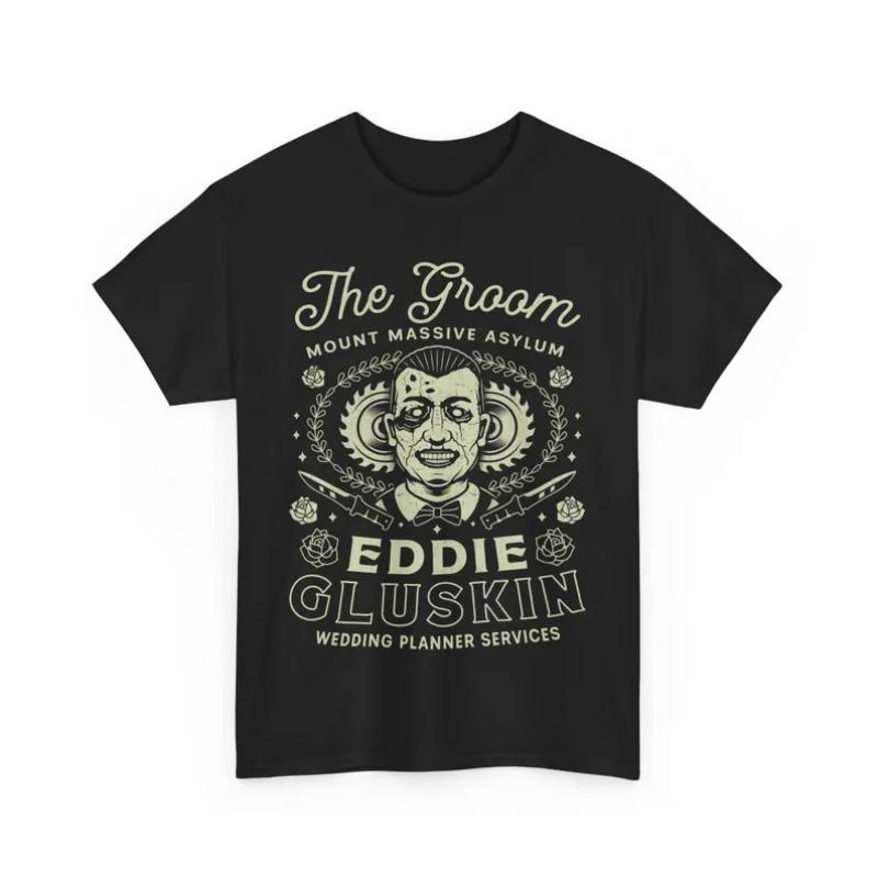 Outlast Eddie Gluskin The Groom Game Graphic Vintage Y2K T Shirt Women Unisex Cotton Tee Summer Spring Oversized Novelty Loose Tops