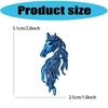 Handcraft Horse Head Brooch Portable Alloy Accessory for Casual Formal Outfits