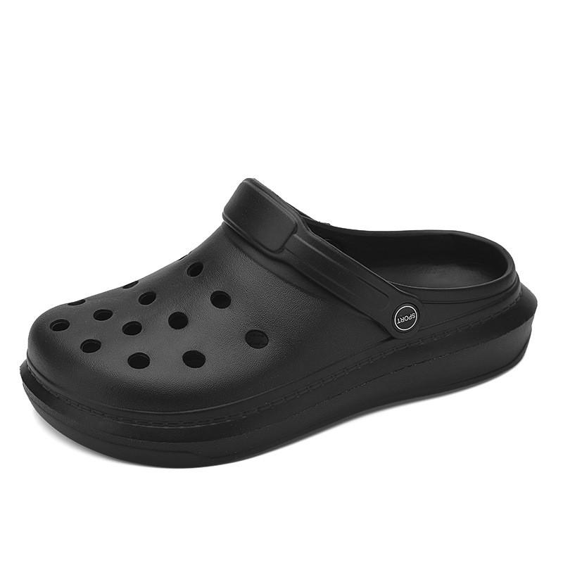 Kids Shoes Unisex Outdoor Slip-On Sandals With Closed Toe Anti-Slip Thick Sole Water-Resistant Breathable Beach Shoes Men Women