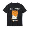Kawaii Jiu Jitsu Cat Funny BJJ or MMA Grappling TShirt Cute Women Unisex XS-4XL Tops Unisex Oversized T Shirt Ropa Hombre Camisetas