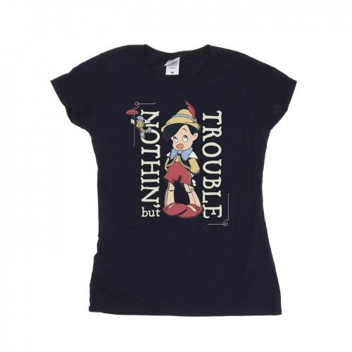 Disney Womens/Ladies Pinocchio Nothing But Trouble Cotton T-Shirt