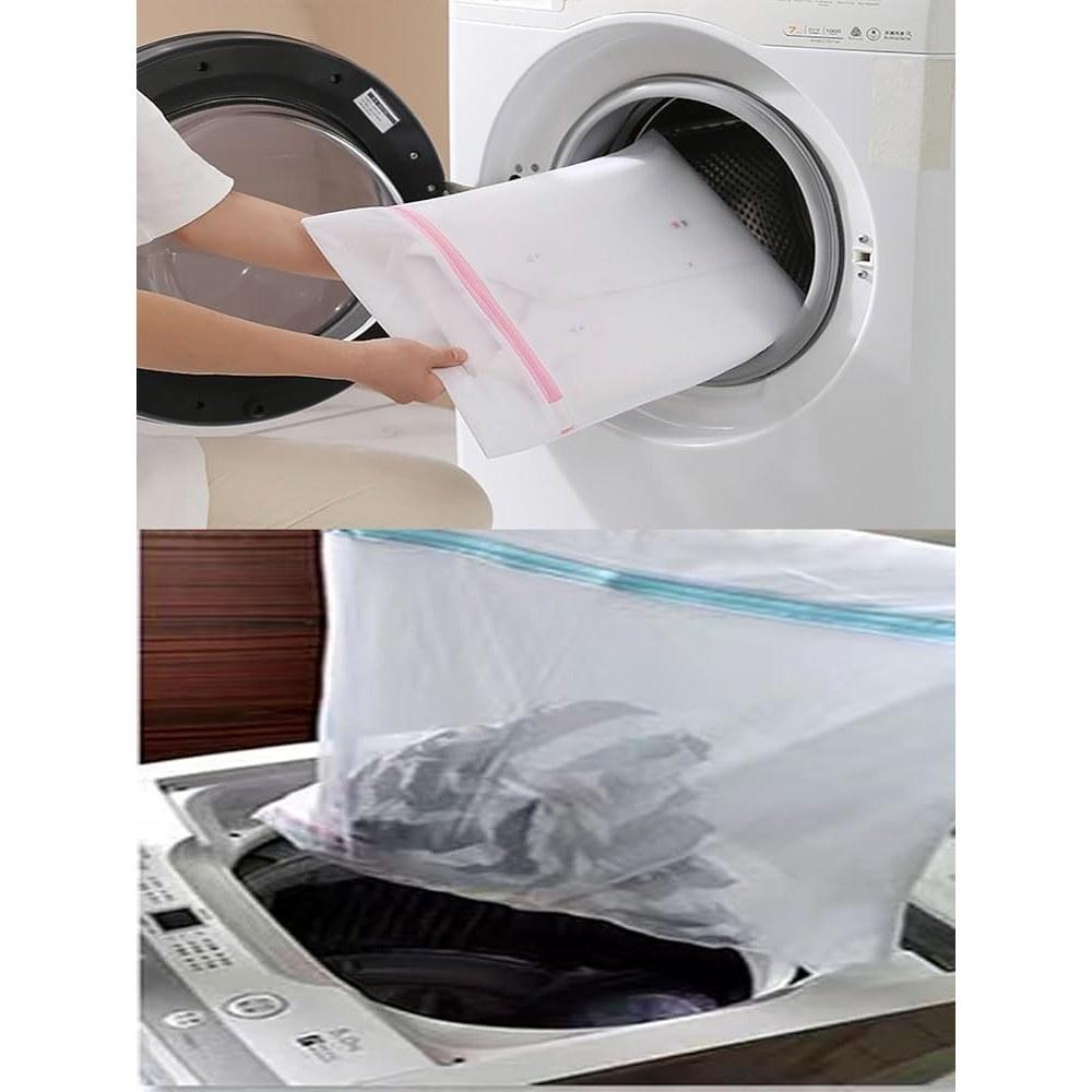 OCENYU Набор сетчатых мешков для стирки 5 шт. L:60x50см М:50x40см S:40x30см Очищающий Прочный Белый
