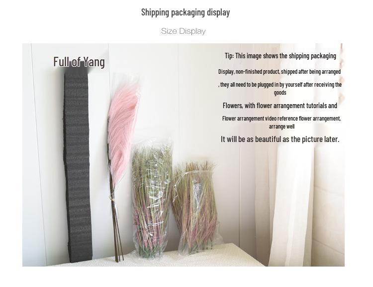 Non-Shedding Reed Grass Flower Display for Indoor Decor and Store Window