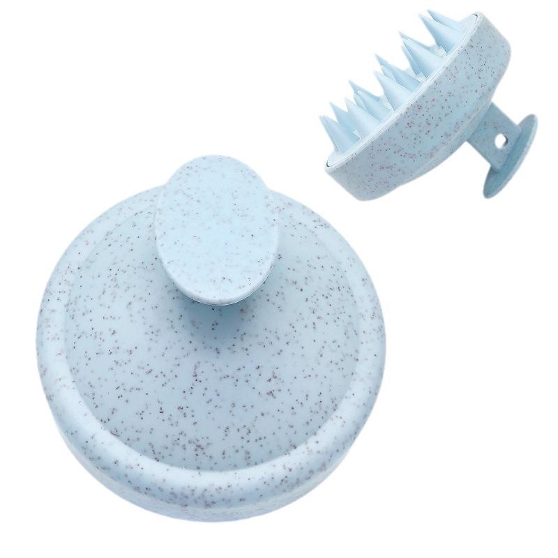 Экологичный массажер для кожи головы из пшеничной соломы: Мягкая резиновая щетка для шампуня для мужчин и женщин