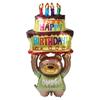 1PCS Cake Bear Birthday Balloon