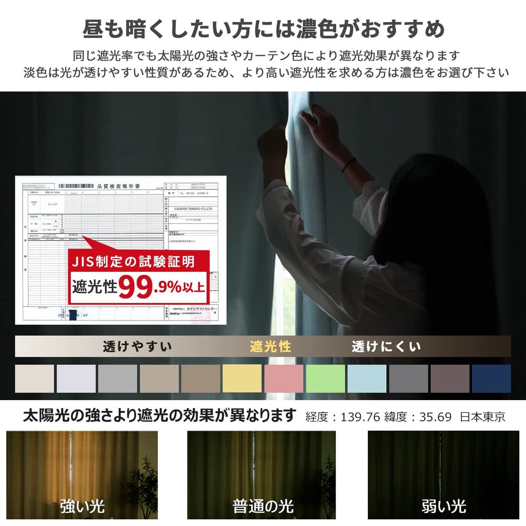 AZRA Комплект Блэкаут Вертикальный Холодный Однотонный Уровень 1 Подходит для Спален и Гостиных 2 Шторы и 2 Кружевные Шторы Ширина 100см х Длина Шторы, 4,