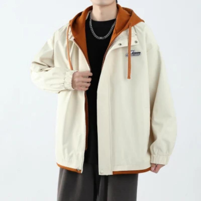 Autumn and Winter New Men's Korean Style Loose Large Size Hooded Jacket Trendy Couple Internet Celebrity Same Style Versatile Jacket