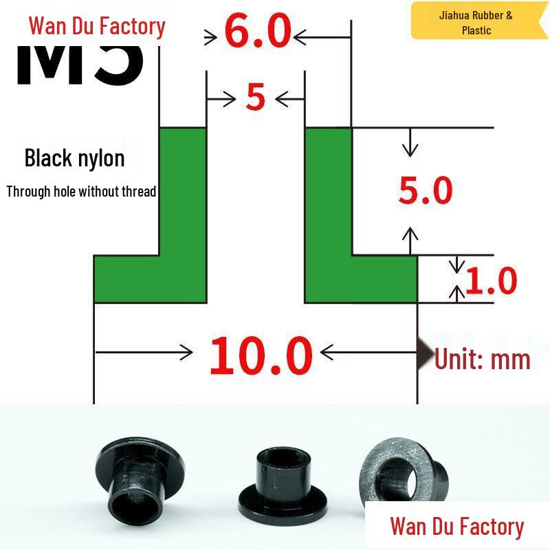 T-Shaped Nylon Insulating Bushing Spacer for M3-M35 Threads