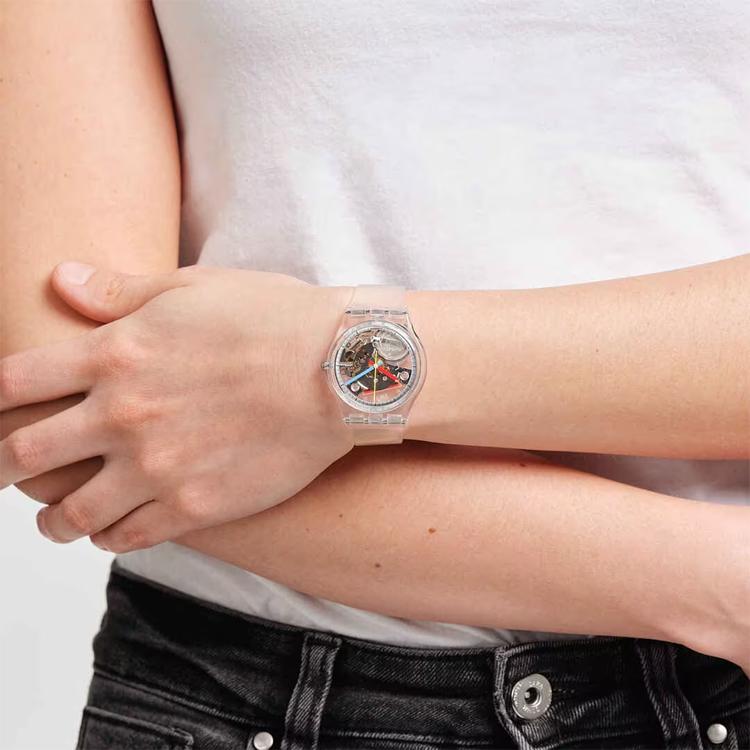 Swatch Унисекс Серия Gent Скелетон Часы SO28K100 SO28K100