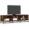VidaXL TV Stand Smoked Oak 180x40x46 Cm Engineered Wood, TV Stand, TV Buffet, Multimedia Cabinet, TV Bench, Hi-fi Cabinet, 3300807