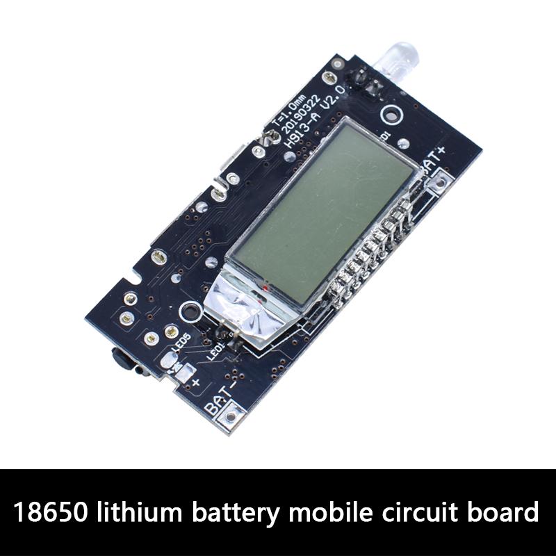 LIZAO Power Bank DIY Kit с двумя USB 5V PD, светодиодным LCD-дисплеем, зарядным устройством для аккумуляторов 18650, модулем питания для аксессуаров телефона