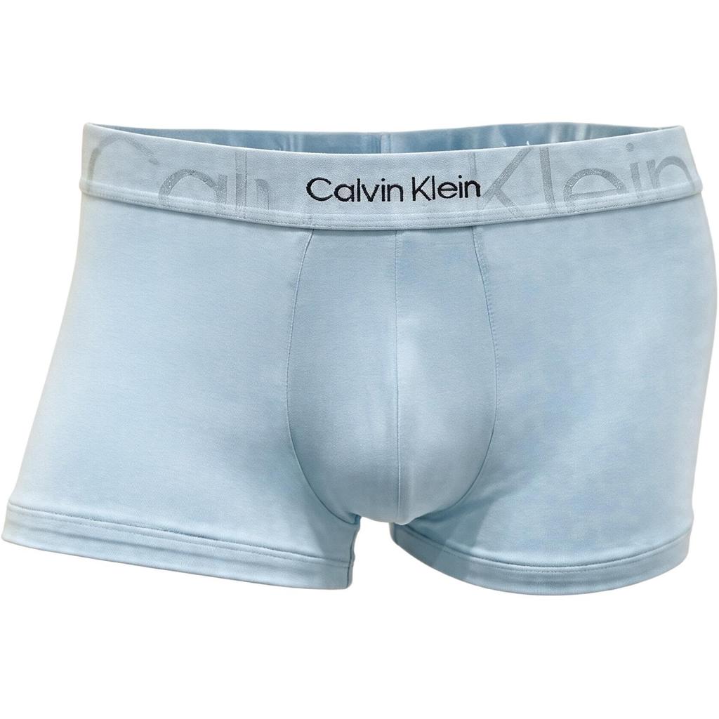 Calvin Klein Удобные трусы-боксеры средней посадки с логотипом, мужское нижнее белье синего цвета NB3312-5F9