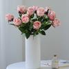 6 Pcs Artificial Rose Flowers Faux Rose Blooms with Long Stems Realistic Long-lasting Fake Roses for Wedding Home Decoration