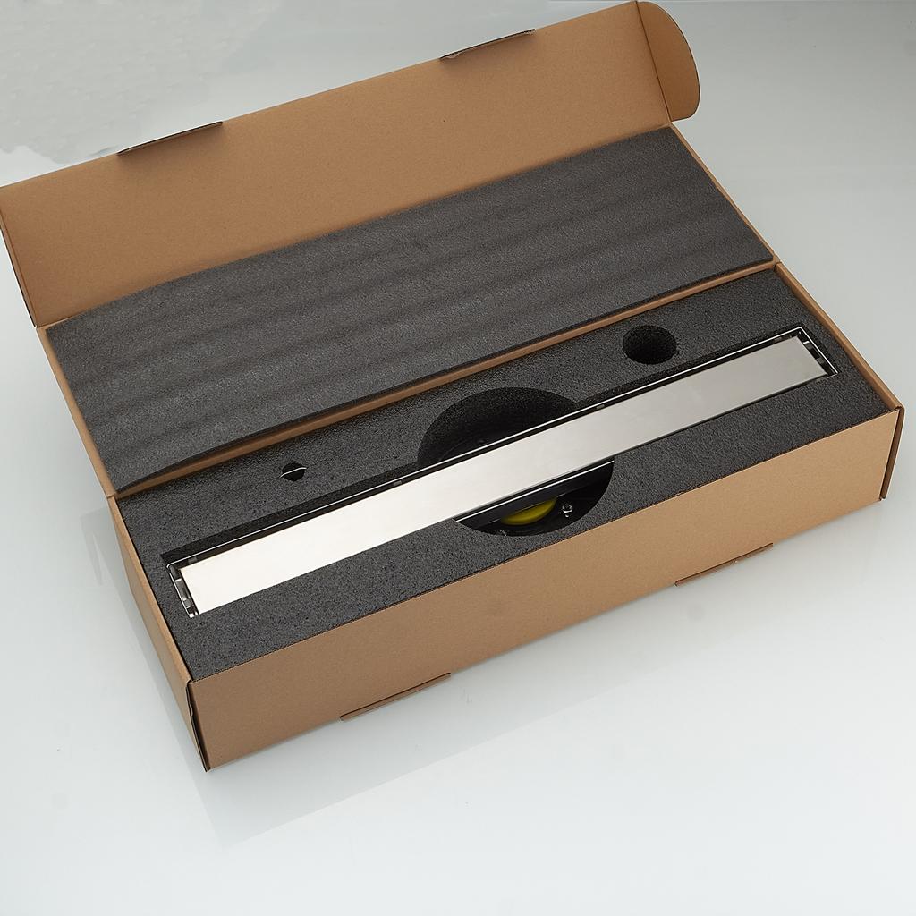 Invisible Bathroom Floor Drain 60CM Square Waste Filter Drainage Anti-odor Shower Drain Strainer Kitchen Accessories DL-053SN