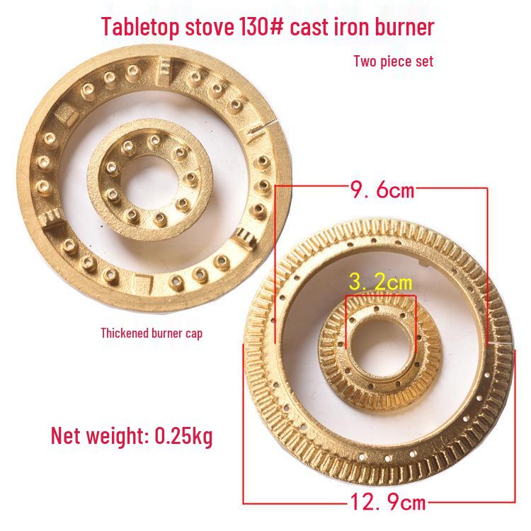 Набор чугунных головок горелок, рассекателей пламени и крышек для газовой плиты