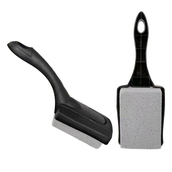 Кирпич для чистки гриля с ручкой-скребком Сверхмощный пемзовый камень Нагар Средство для чистки решетки Инструмент для кухни