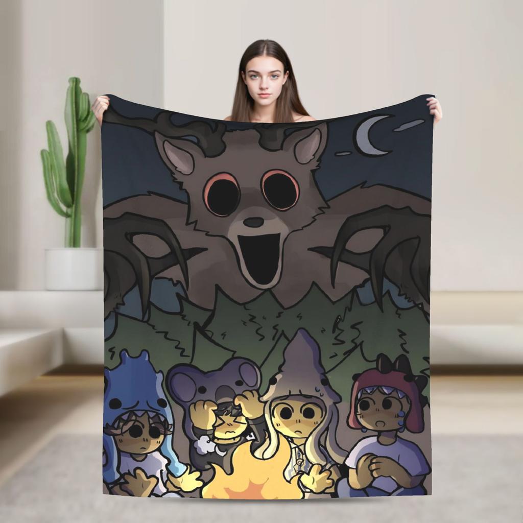 Horror Games 99 Nights in the Forest Blanket Plush Funny Warm Throw Blankets for Chair Covering Sofa Summer