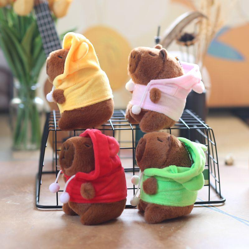 Милая милая подвеска Капибала плюшевая игрушка кукла толстовка Капибара сумка подвесное украшение брелок кукла