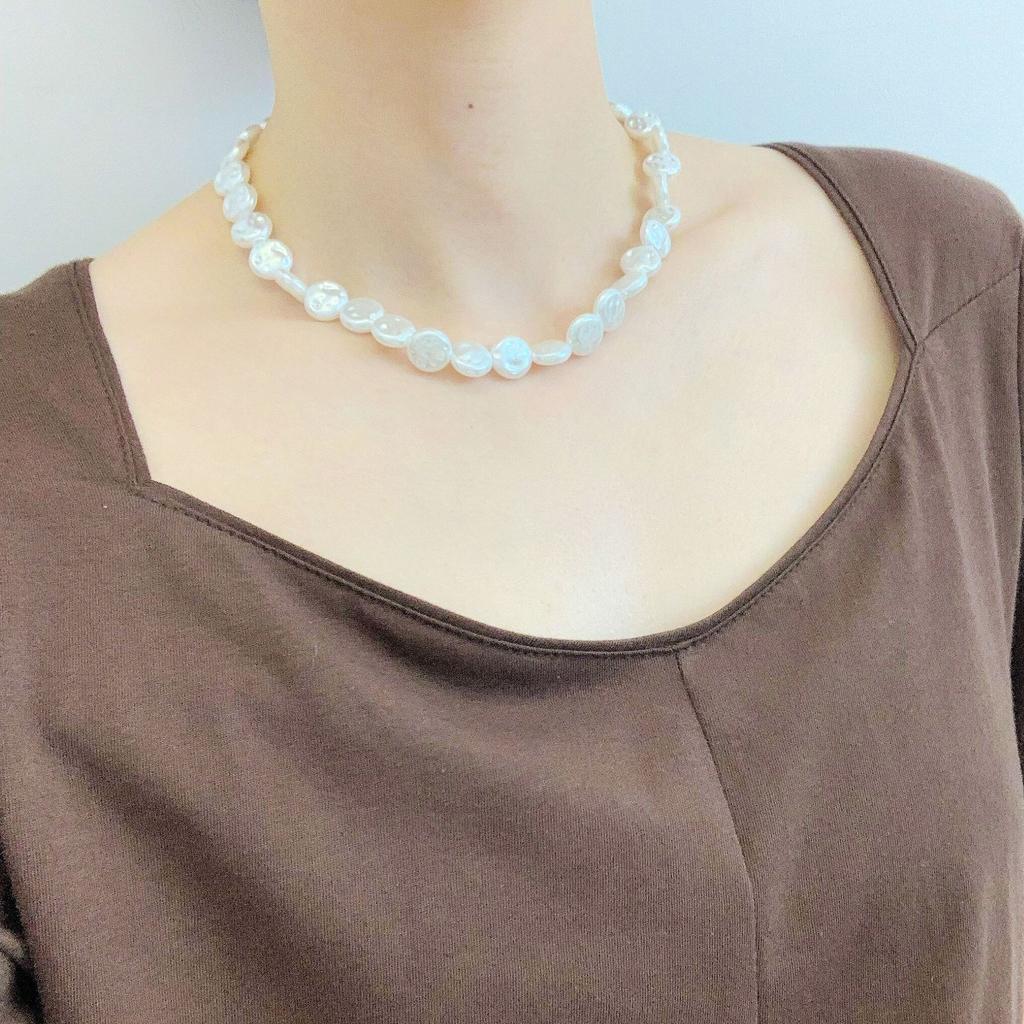 Necklace for Women Personalized Accessories Jewelry Imitation Natural Freshwater Shaped Necklace Female Beautiful Elegant Necklace for Her