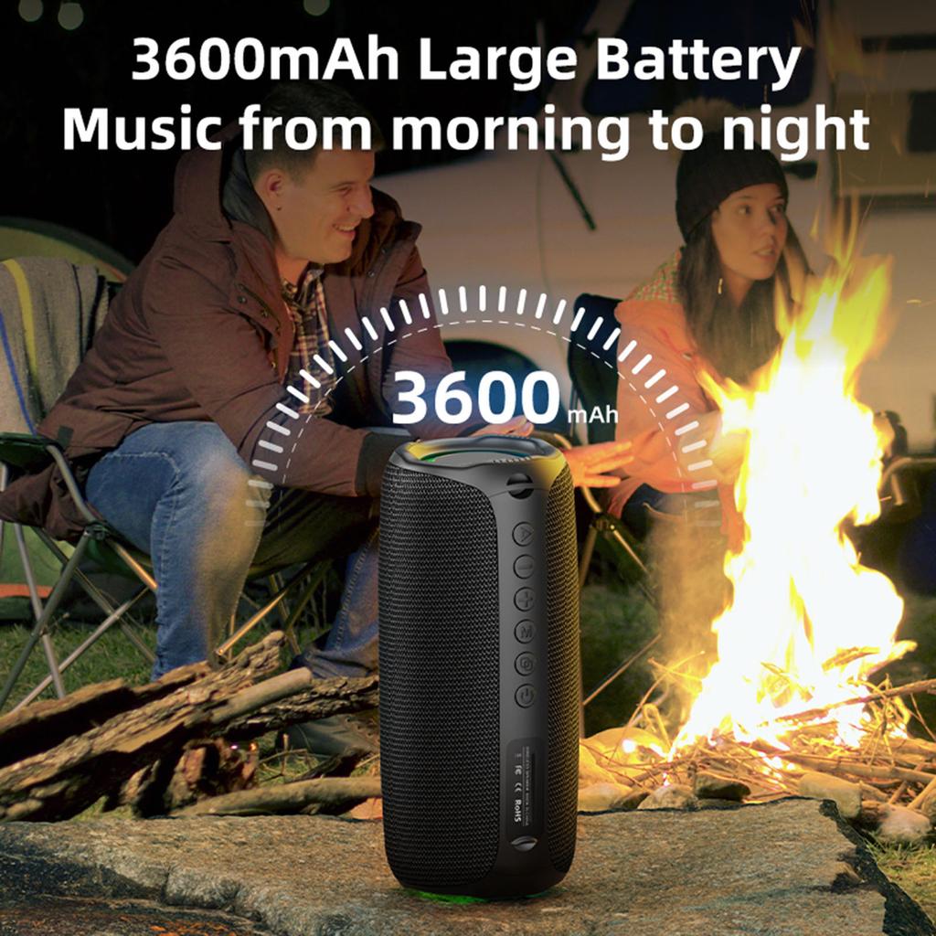 Portable   Speaker 52mm Full-range with RGB Lights Wireless for HomeCelsiusPartyCelsiusOutdoors