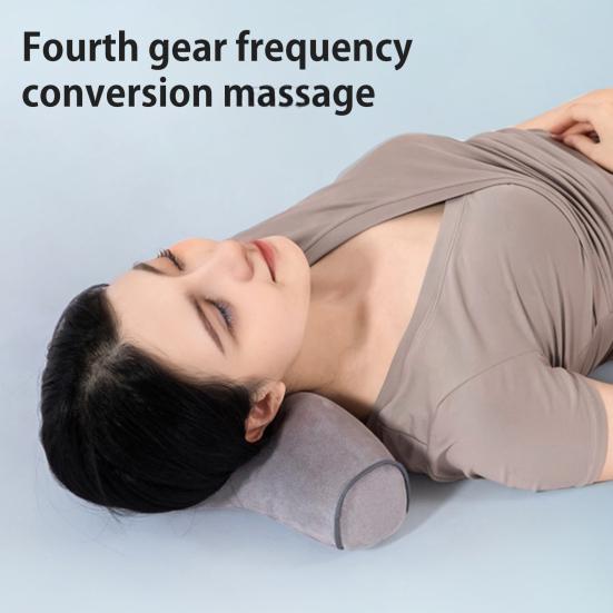 Массажная подушка для защиты шеи, горб, 3-в-1, массажная подушка для тракции, подогреваемая подушка из пены с эффектом памяти для облегчения боли, для использования дома, в общежитии
