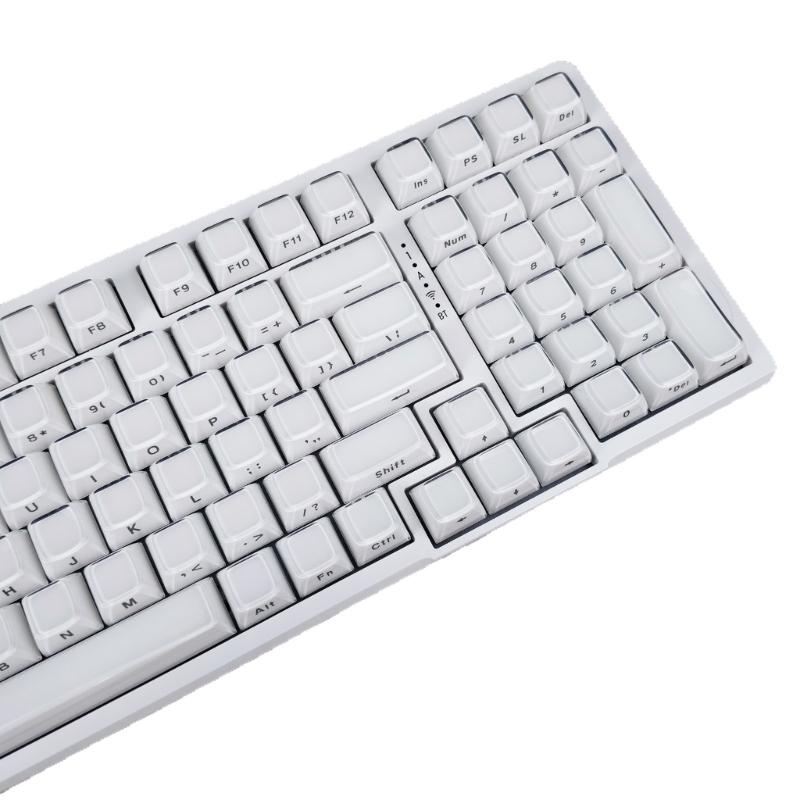 Набор колпачков для клавиш PC на 113 клавиш для механических клавиатур с двойным литьем, профиль OEM, дизайн Crystal Jelly