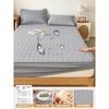 Waterproof Quilted Fitted Sheet Set With Pillowcase Anti-Slip Mattress Protector Twin Full Queen King Bed
